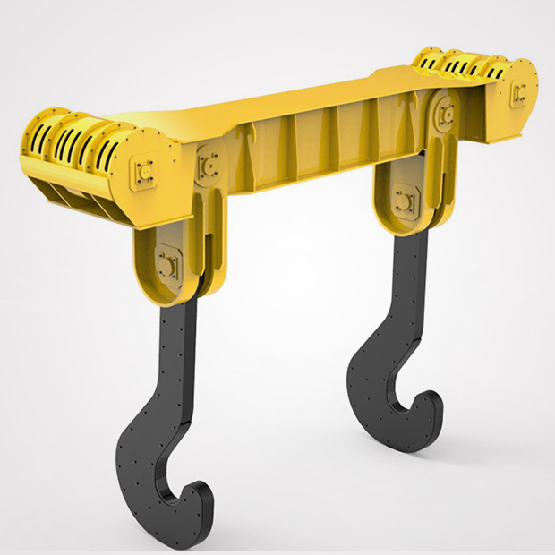 Crane hook spreader