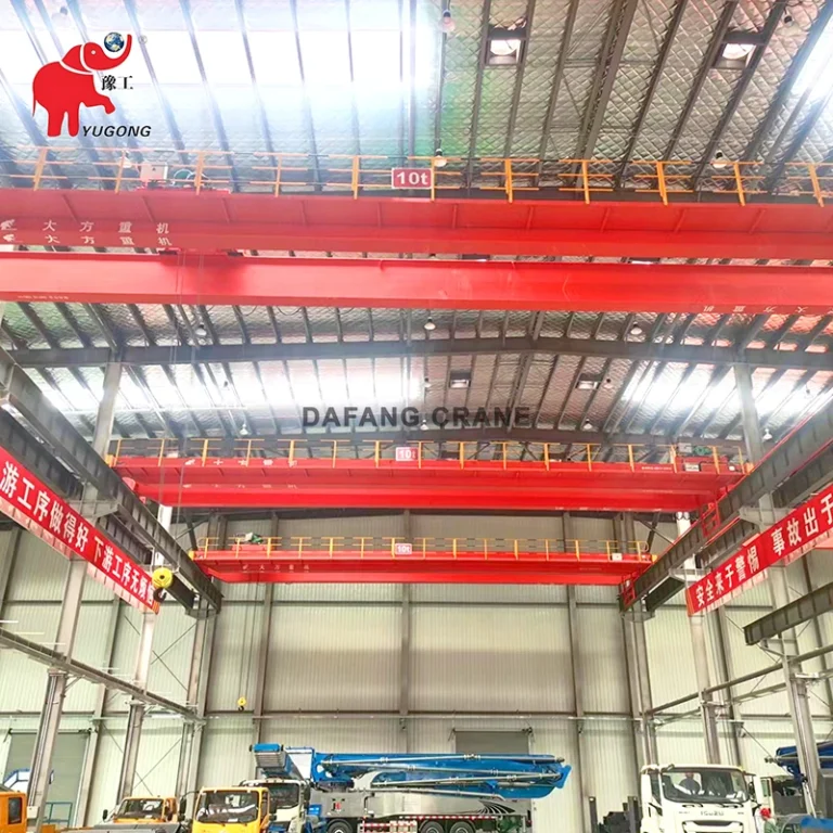 lh electric hoist double girder overhead crane