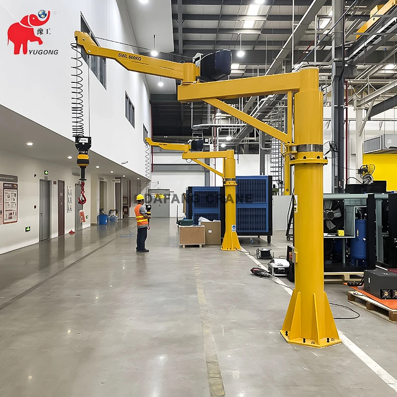 column articulating jib crane