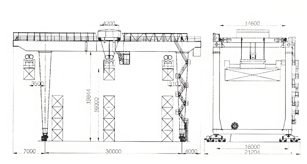 RMG-container-gantry-structure-drawings