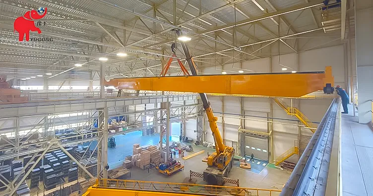 30-ton-Double-Girder-Overhead-Crane-Export-to -Brazi-installation-1