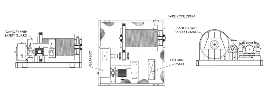 electric-winch-machine-structure