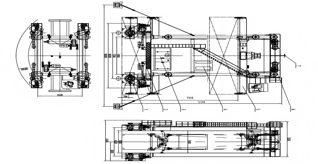 container straddle carrier crane development in Ural specifications