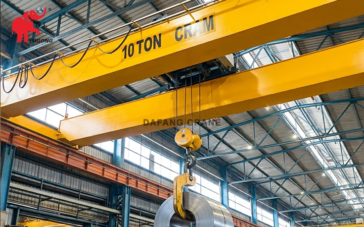 grues pour le levage de bobines d'acier