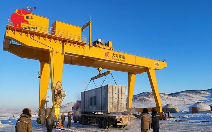 40.5 ton RMG crane to mongolia
