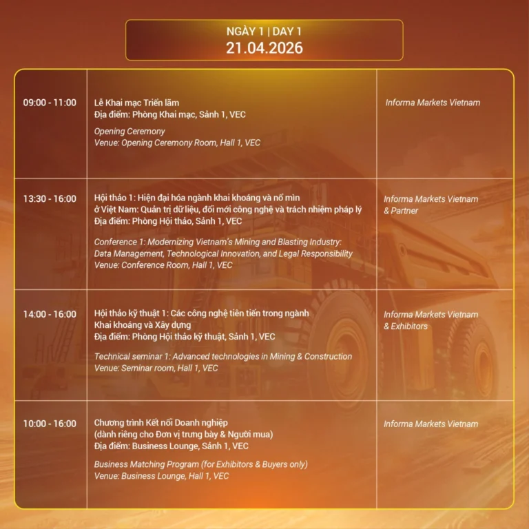 mining and construction vitenam expo 2026