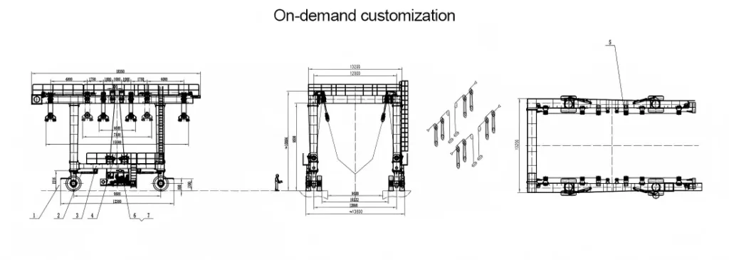 Marine Travel Lift drawing