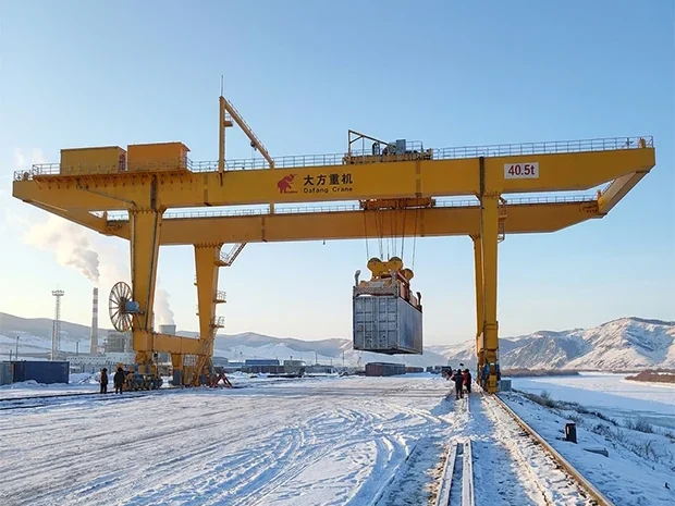 40.5 ton RMG crane to mongolia